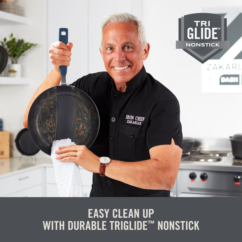 Zakarian by Dash TruPro™ 10 Piece Nonstick Stainless Steel Cookware