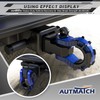AUTMATCH Shackle Hitch Receiver 2" with 3/4" Mega D Ring