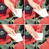 DXTKWL Red Poppy Flower Floral Leaf Square Table Cloth with