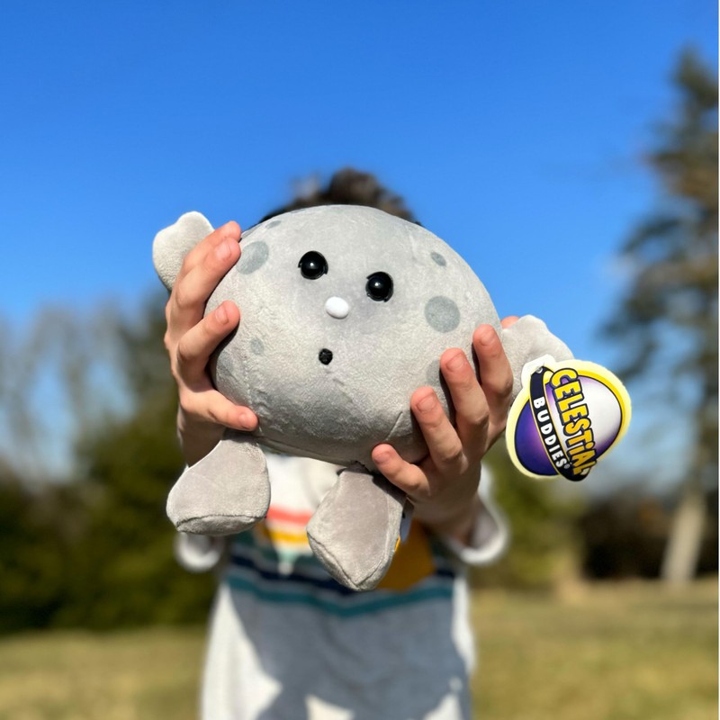 Celestial Buddies Moon Buddy | 8.5" Soft Stuffed Plush, Embroidered