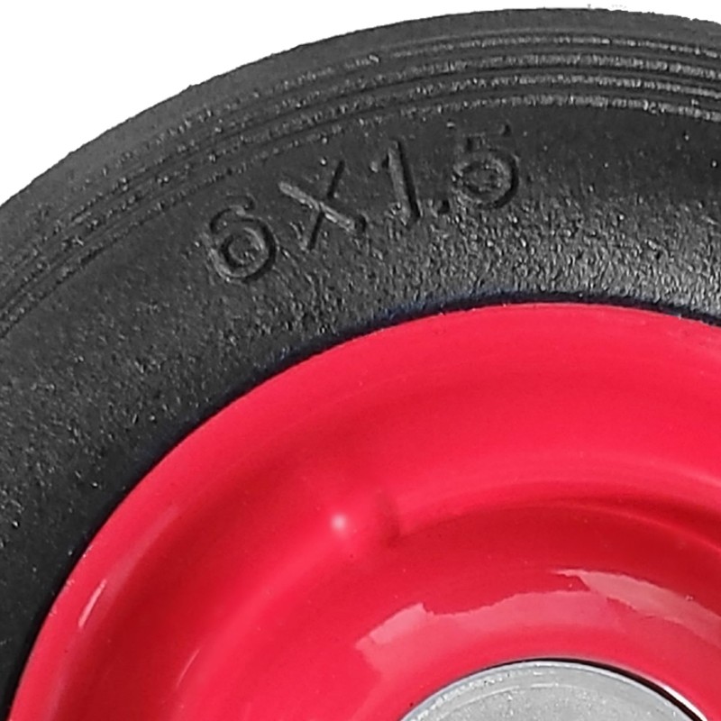 6" Wheel for Trolley or Cart with Metal Hub Centre