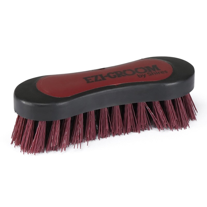 Shires 1485 Ezi-Groom Small Grip Face Brush Bright Blue