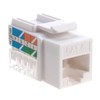 SATMAXIMUM RJ45 CAT6 Keystone Ethernet Wall Jack Punch Down Keystone