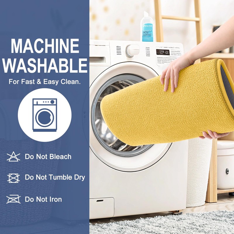 OLANLY Thick Memory Foam Small Bathroom Rugs 24x16, Extra Soft