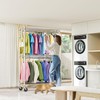 M MZG Heavy Duty Rolling Garment Rack 3 Tiers Adjustable
