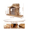 Squirrel Feeder for Outside, Durable Wooden Squirrel Feeder Platform, Funny