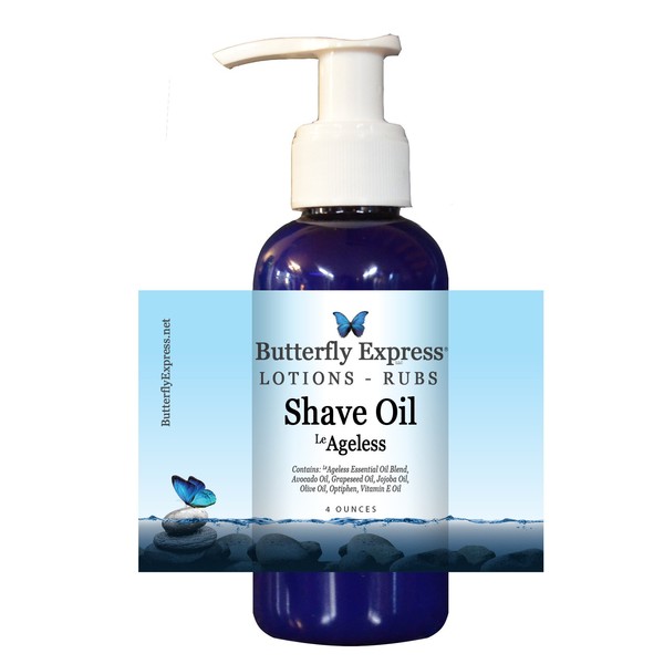 LeAgeless Shave Oil 4oz - by Butterfly Express