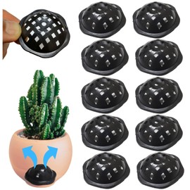 Leap Raupe Pot Bottom Net, 3D Round Pot Bottom Net, Pot Bottom Stone, No Needed, Diameter 1.6 inches (4.2 cm), 10 Sheets