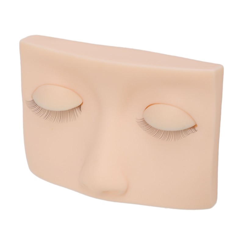 Eyelash Mannequin Head Practice Realistic Half Face Makeup Head Training