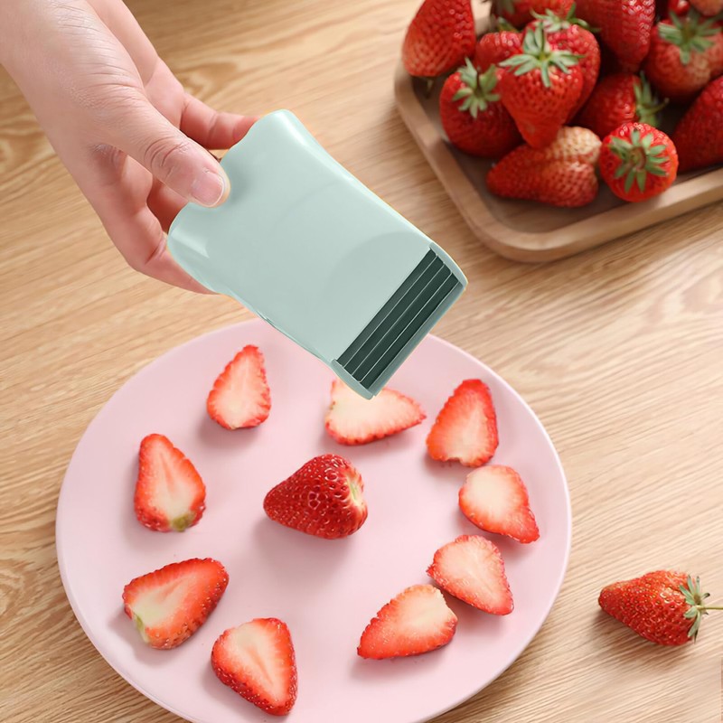 Luxshiny 2Pcs Strawberry Slicer Cup: Fruit Slicer Cup for Strawberry,