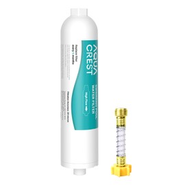 AQUA CREST X-Large RV Water Filter, Garden Hose End Pre Filter for Pool, Hot Tub, Spa, Reduces Chlorine, Heavy Metals and Odor, with Hose Protector, Up to 8,000 Gallons