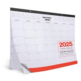 2025 Desk Calendar 2025 with Hanging Holes - Tear Off Design - Extra Large 22" x 17" - 12 Months January to December 2025 Daily Wall Planner, 2025 Wall Calendar for Scheduling & Planning - 3 Pack