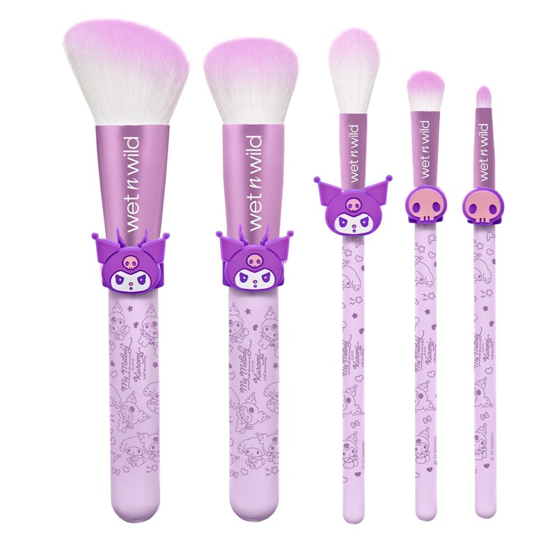 wet n wild My Melody and Kuromi 5-Piece Makeup Brush