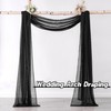 DONREN Luxury Soft Sheer Curtains Scarf for Windows - Semi
