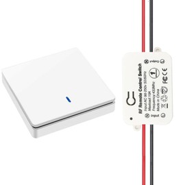 ZXWO Kit de Interruptor de Luz Inalambrico, AC110V 220V 2000W Interruptor Inalambricas Receptor Relé Control Remoto Hasta 100m Mando Distancia para Luces y Electrodomésticos, No se requiere WiFi