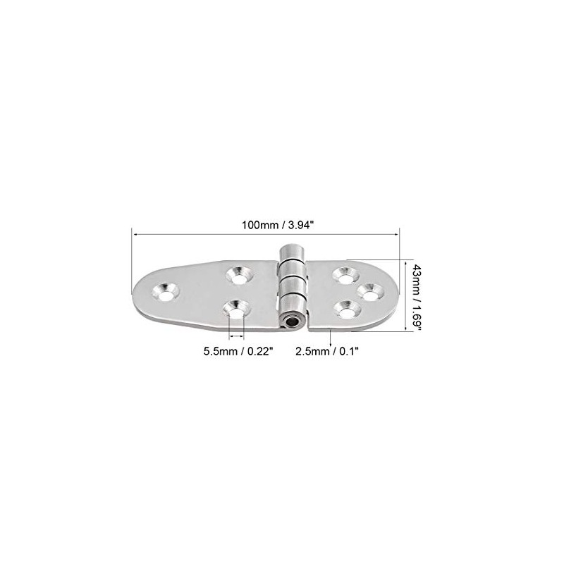 sourcing map T-Strap Heavy Shed Hinge Gate Door Hinges 304