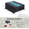 WZRELB 1000W 24V 120V Pure Sine Wave Power Inverter with