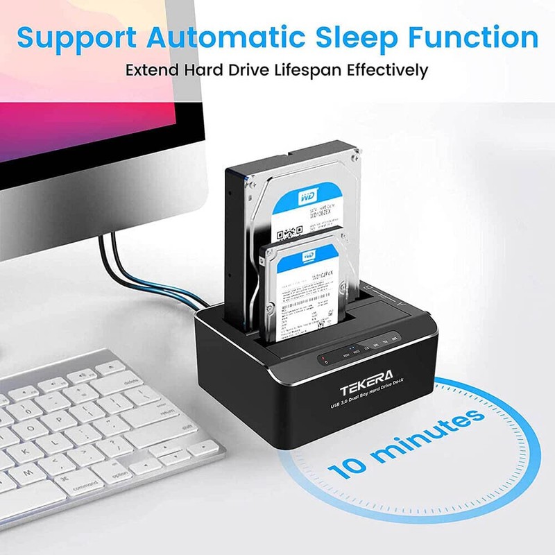 Hard Drive Dock, TEKERA USB C or USB 3.0 to