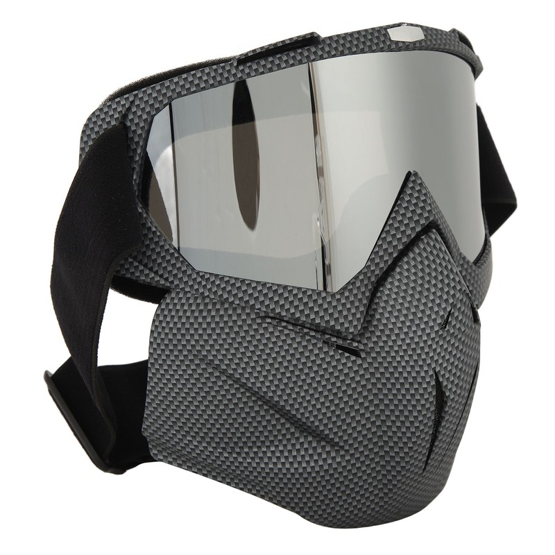 Motorcycle Face Mask Goggles Dust Wind UV Proof Riding Glasses