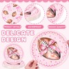 24Pcs Pink Bow Football Paper Plates, Touchdowns or Tutus, 7In