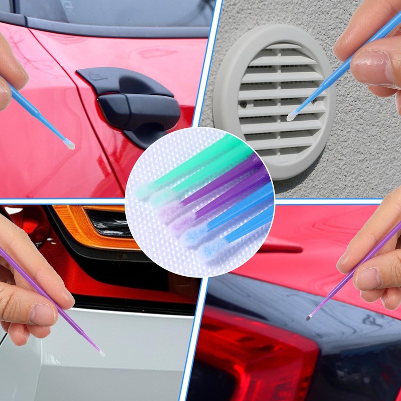 guduling 300 Pcs Micro Applicator Brush,Microbrush Applicators for Automotive Paint