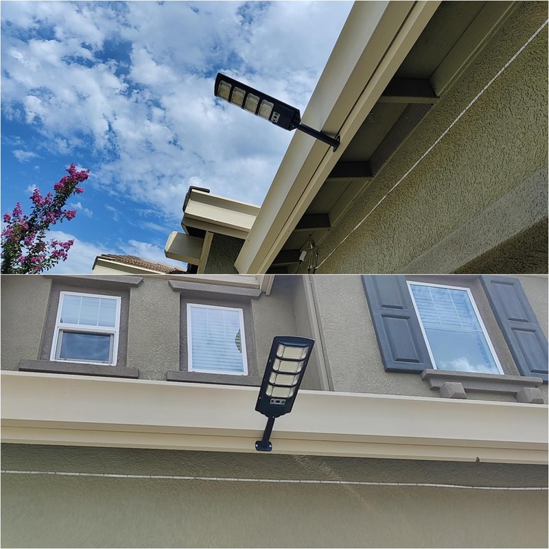 OKPRO Solar Lights for Outside- S192HJ 6000K LED Dusk to