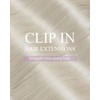 LaaVoo Human Hair Clip in Extensions Platinum Blonde Clip in
