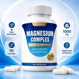 Magnesio Complejo Ocho Tipos Fórmula Nutricional Diaria Plus