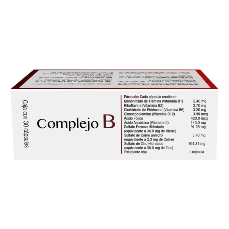 Progela Complejo B Vitaminas Y Minerales 30 Cap