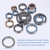 sourcing map 8pcs 6704-2RS Deep Groove Ball Bearings 20x27x4mm Chrome