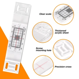Crack Gauge Monitor， Crack Monitor with Updated Two Fixed adapter | Crack Measure and Record Instrument for Monitoring Wall Deformation and Crack (5PC)