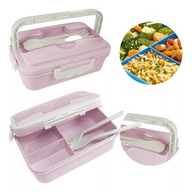 Jands 2 Lonchera Antiderrames Y Cubiertos 3 Compartimentos Jands