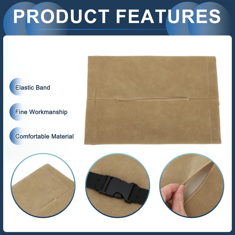 INFINAUTO Car Tissue Holder, Auto Sun Visor Napkin Holder, Car