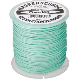 Overmann 002301700200500AA Polyethylene Mason's Lacing Cord, Green, 50 m
