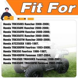 TRX350 Carburetor Kits Compatible with Honda Rancher 350 TRX350FE TRX350FM TRX350TE TRX350TM 2000-2006 (1*Male Plug+1*Female Plug)