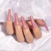 Rarjsm Esmalte De Gel Uñas Holograficas Oro Rosa Unicornio Sirena