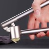 Garlic Press, Stainless Steel Garlic Mincer Removeable Insert Easy Clean