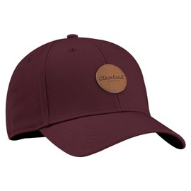 Cleveland Lifestyle Brown Patch Hat (Maroon, Adjustable) Golf Cap