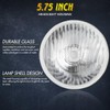 HMCYCI 5-3/4" H5006 & H5001 5.75 inch Headlight Crystal Headlamp