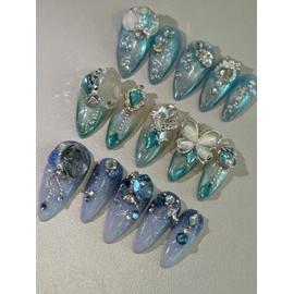 [Summer Nail Discount] Seabreed Dream  - Mermaid Aqua / [여름네일 할인] 씨브리드 드림  - 머메이드 아쿠아