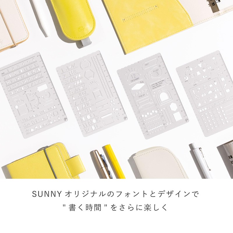 SUNNY TEMPLATE Notebook Template Ruler [LOG & LIST] LSZ-04