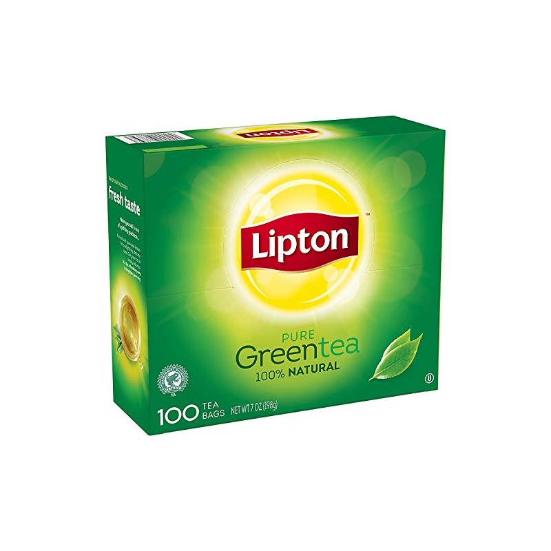 Lipton Green Tea, 100 Percent Natural Signature Blend with hint