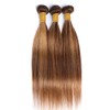 QEUOPE P427 Highlight Straight Bundles Human Hair Ombre Two Tone