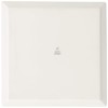 Fortessa Fortaluxe SuperWhite Vitrified China Dinnerware, Tavola 12-Inch Square Flat