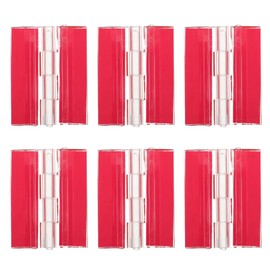 VOXILFE 蝶番 ミニ アクリル ヒンジ 透明 自体に粘着テープ付き 耐久性 6個セット DIYパーツ 引き出し クリア ツール 折りたたみ