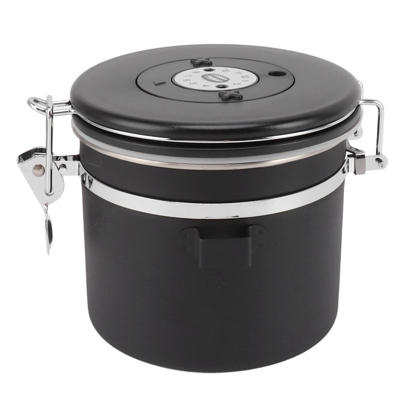 Airtight Coffee Canister 1.2L 304 Stainless Steel Coffee Bean Storage
