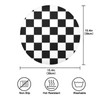Bulletgxll Checkerboard Round Placemats Set of 6 Washable Table Mats