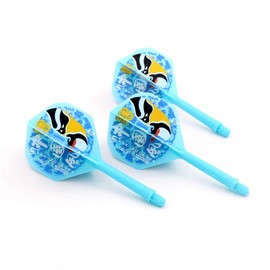 CUESOUL ROST - Eje de dardos integrado y vuelos de forma estándar, diseño de ópera de Pekín, juego de 3 piezas