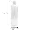 Sawtooth Brands 8 oz Clear Cosmo Plastic Bottles with White