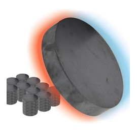 Imanes. Ferrita de gran potencia. 15 mm de diametro por 3mm de altura. PAQ 50 piezas